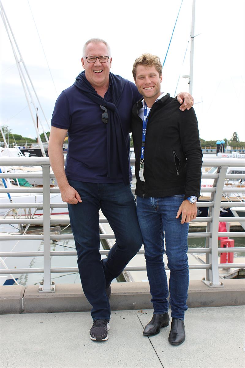 Rivergate Marina & Shipyard: Martin Redmayne, Chairman and Editor-in-Chief, The Superyacht Group with Tom Hill, Director, Rivergate Marina & Shipyard - 2019 ASMEX Conference - Yard Tours   photo copyright Kylie Pike taken at  and featuring the Marine Industry class