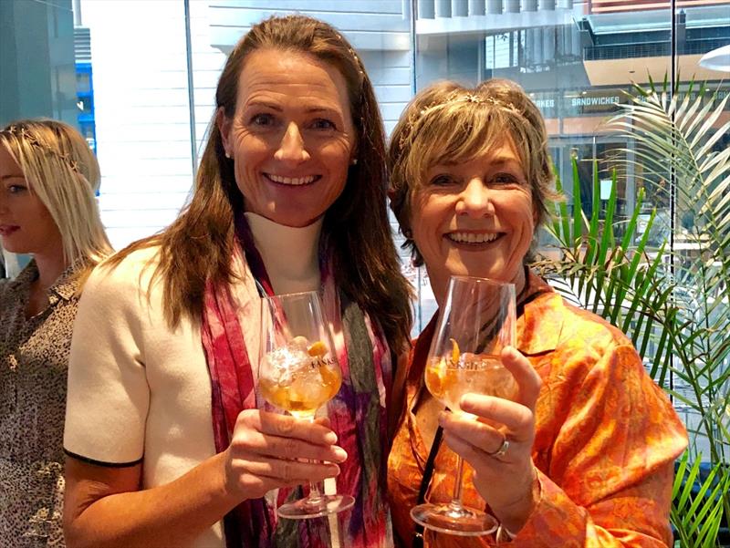 Tess Patchett, M.Y. Hunter and Lindsey Marwood, M.Y. Crystal Lady - Interior Motives Luncheon, Sydney 2019 photo copyright Sarah Egan taken at  and featuring the Marine Industry class