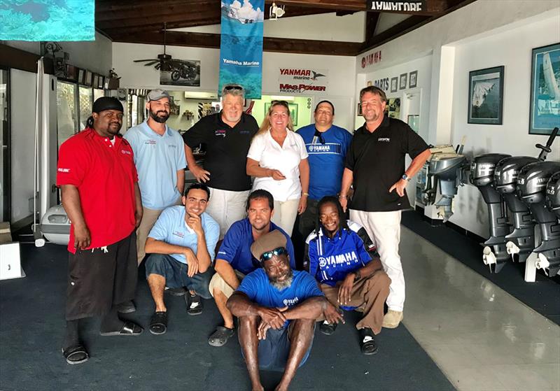 The Offshore Marine team in their facility in Subbase, St. Thomas photo copyright Carol Bareuther taken at  and featuring the Marine Industry class