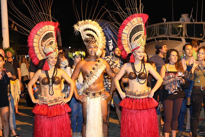 Dancers performed a traditional Tahitian Dance at the end of the BBQ formalities, to get the Networking Party kick started! - 7th Annual Australia Tahiti Rendezvous photo copyright Kylie Pike taken at  and featuring the Marine Industry class