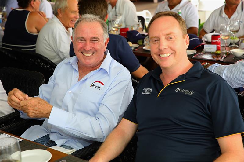 Craig De Wit (PNGYS) and Byron Rabone (Rabone Systems) at the Rivergate Marina & Shipyard VIP Captain's Lunch - 7th Annual Australia Tahiti Rendezvous photo copyright Kylie Pike taken at  and featuring the Marine Industry class