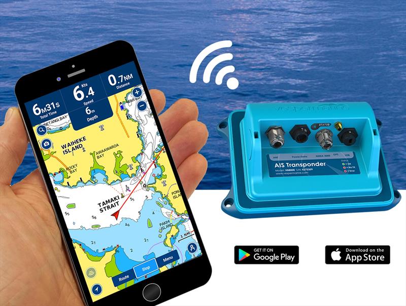 Navionics using Vesper Marine AIS viewed on a Smartphone photo copyright Andrew Golden taken at  and featuring the Marine Industry class