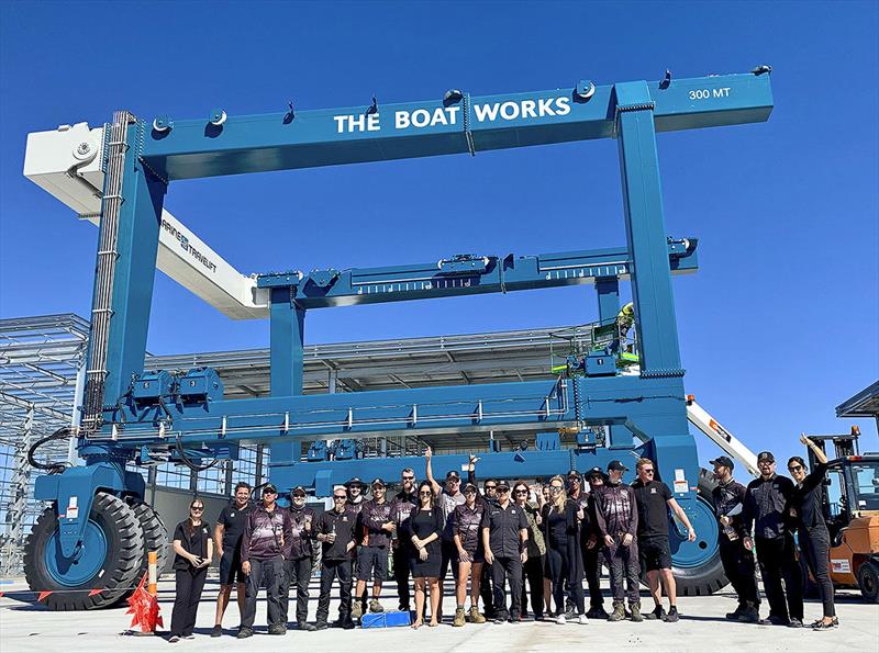 The Boat Works new 300 Tonne lift photo copyright The Boat Works taken at  and featuring the Marine Industry class