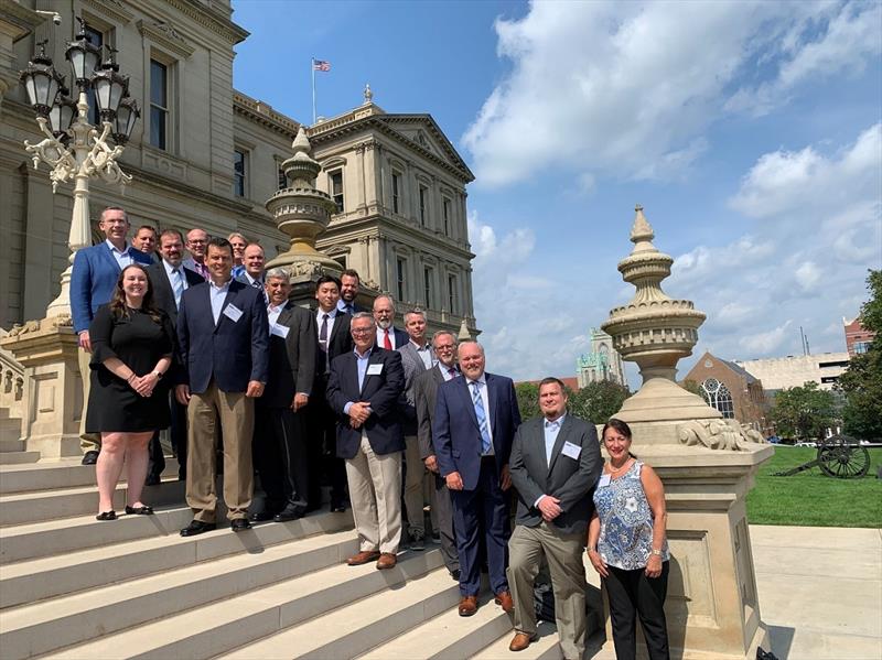 Boating industry advocates pound the pavement in Michigan photo copyright National Marine Manufacturers Association taken at  and featuring the Marine Industry class