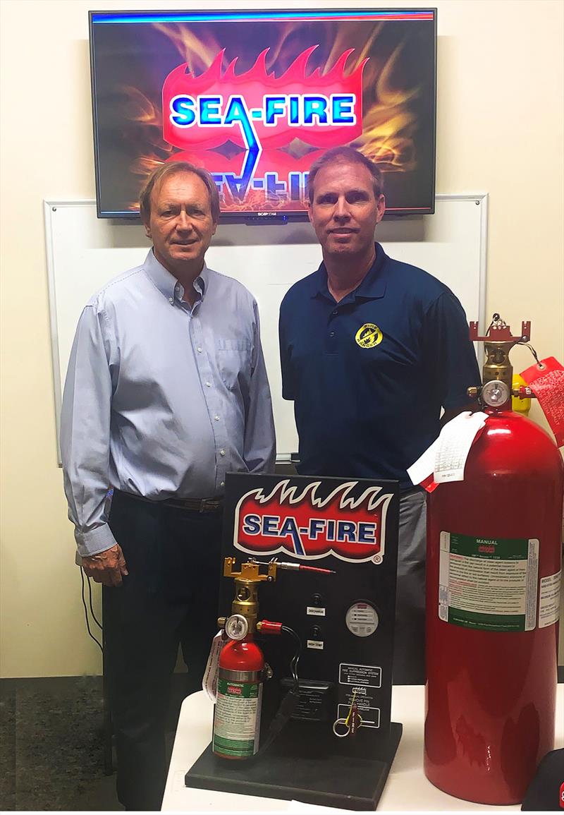 Ellis (left) and Glyn Day, Fire Ranger Director of Marine Services photo copyright Martin Flory Group taken at  and featuring the Marine Industry class