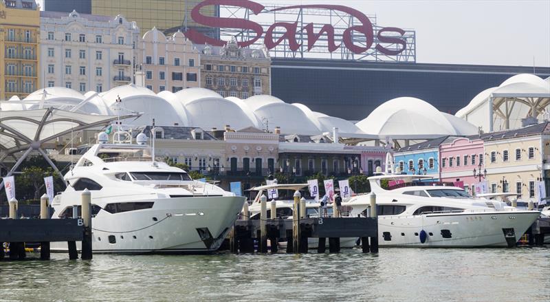 Sunseeker 140, Jetpon 110. Macau Yacht Show 2019. - photo © Guy Nowell / Macau Yacht Show 2019.