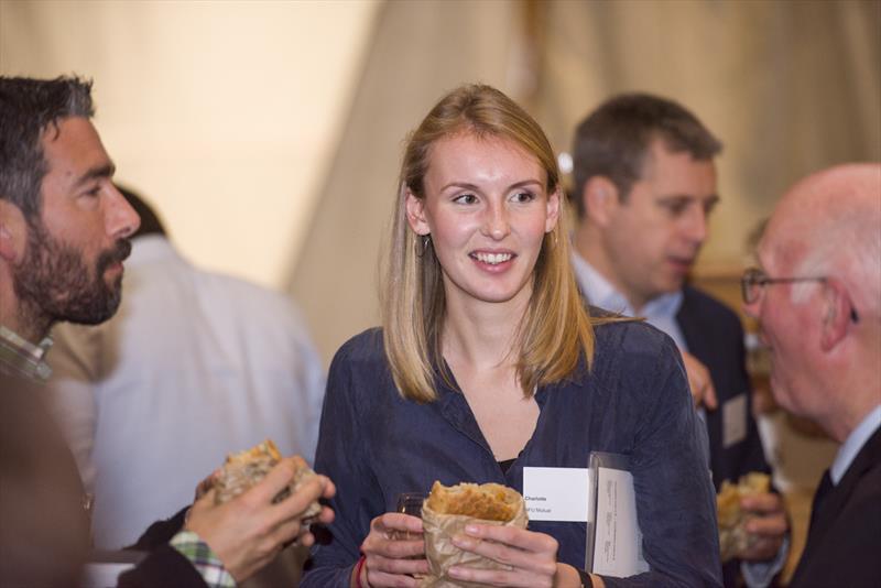 Pasties and networking always following our evening of talks and discussions photo copyright Vashti Barnicoat taken at  and featuring the Marine Industry class