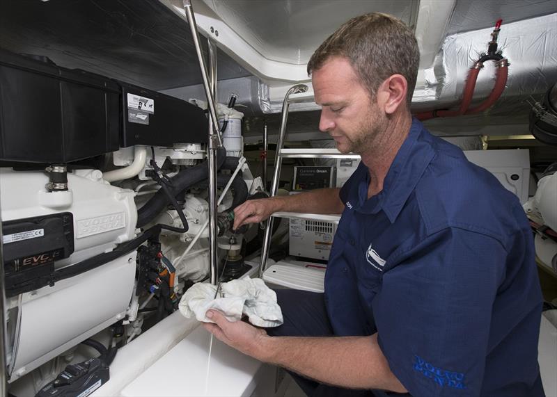 Josh Hoffman, the senior technician from R Marine Perth Service (RMP Service) will oversee the ‘Riviera Assist' program this summer at Rottnest Island photo copyright Riviera Studio taken at  and featuring the Marine Industry class