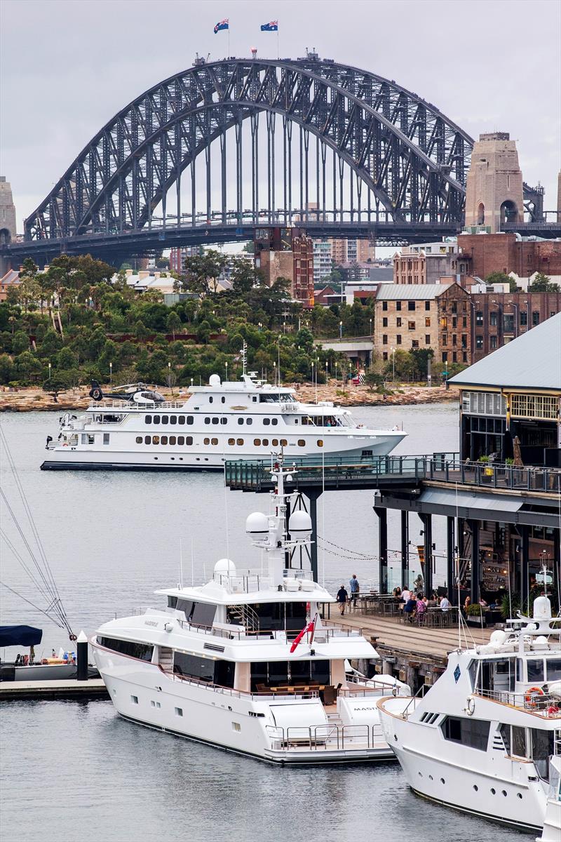 Event venue Jones Bay Marina on Sydney Harbour photo copyright Maddie Spencer taken at  and featuring the Marine Industry class
