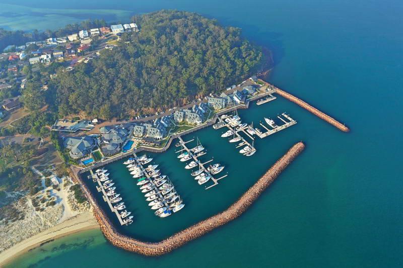 The Anchorage Marina, Corlette Point Rd, Corlette NSW photo copyright Brent Leggett taken at  and featuring the Marine Industry class