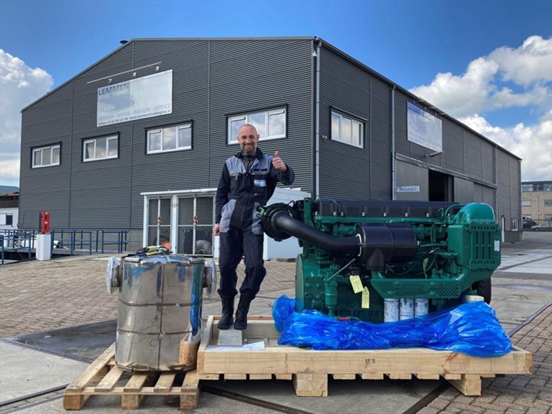 Volvo Penta D13 MH IMOIII EU Stage V marine engine arrived at Lemmen Diesel Engines B.V photo copyright Volvo Penta taken at  and featuring the Marine Industry class