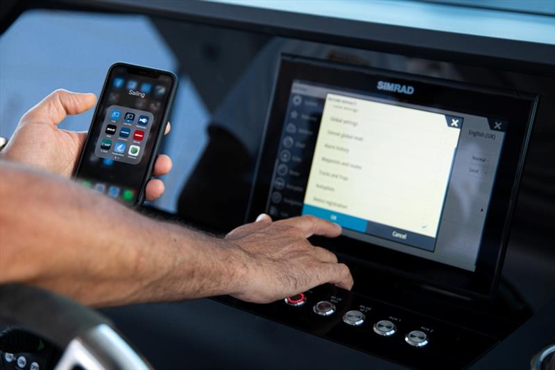 Simrad App - Axopar 37 - photo © Simrad