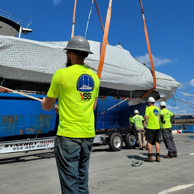 YSS provides a unique service as the only company to completely specialize in yacht handling and logistics in Port Everglades photo copyright Peters & May taken at  and featuring the Marine Industry class