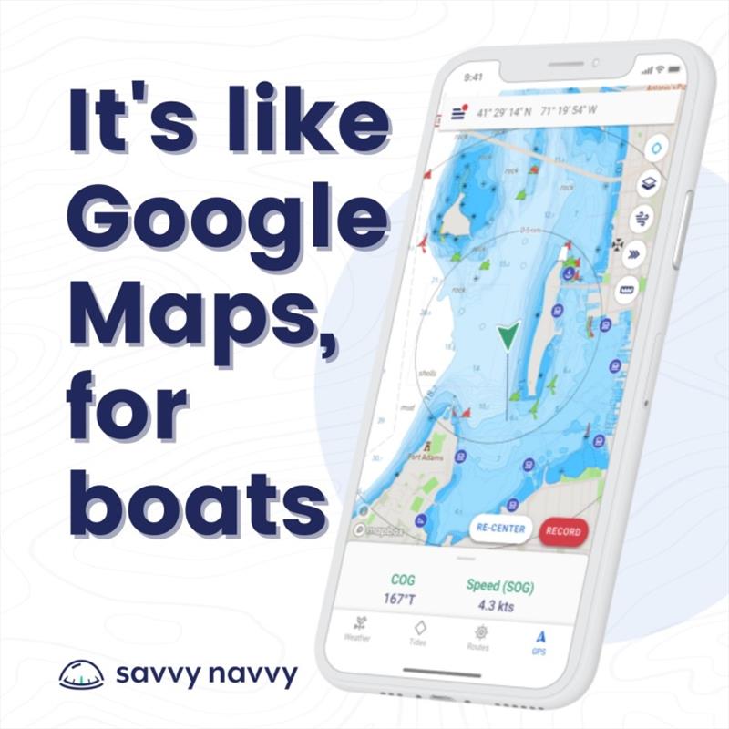 Google maps for boats photo copyright savvy navvy taken at  and featuring the Marine Industry class