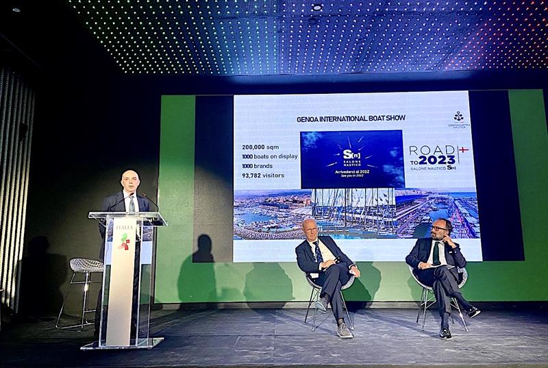 Campagna (ISN) Cecchi (Pres Conf. Nautica) Razeto (Vice Pres Conf. Nautica) - photo © Confindustria Nautica