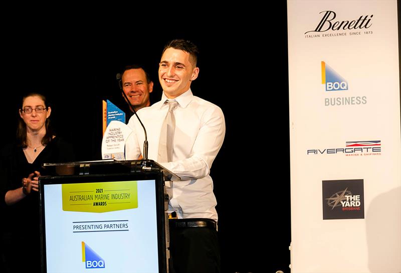 2021 Marine Industry Apprentice winner Robert Smith photo copyright Sheree Burke taken at  and featuring the Marine Industry class