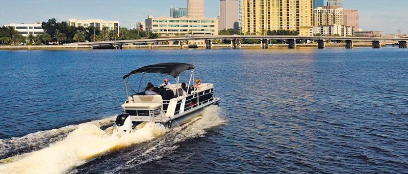 E-Motion Electric Powertrain Technology in action at IBEX Tampa 2021 photo copyright Vision Marine Technologies taken at  and featuring the Marine Industry class