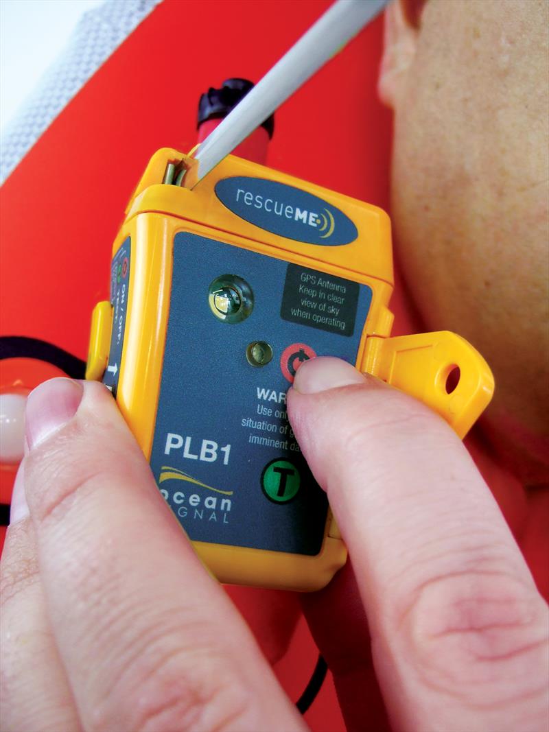 Ocean Signal rescueME PLB1 - one hand operation - photo © Ocean Signal