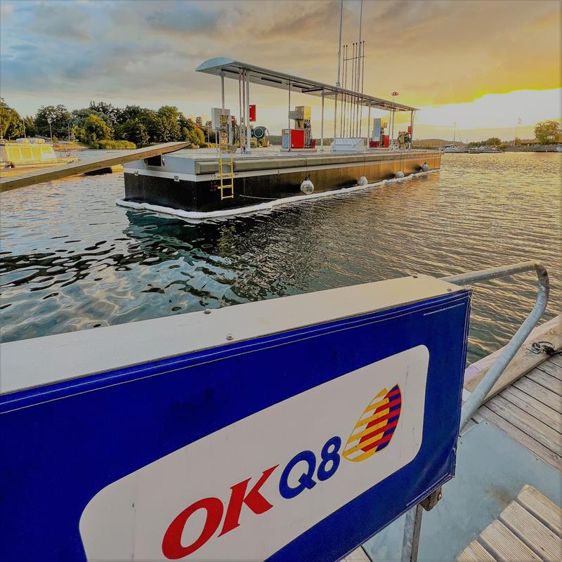 New Fossil Free Marine established on site in Islinge, Lidingö at the OKQ8 station photo copyright Fossil Free Marine taken at  and featuring the Marine Industry class