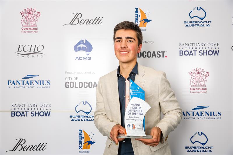 2022 Apprentice of The Year Winner, Blake Fraser, Onboard Engineering photo copyright AIMEX taken at  and featuring the Marine Industry class