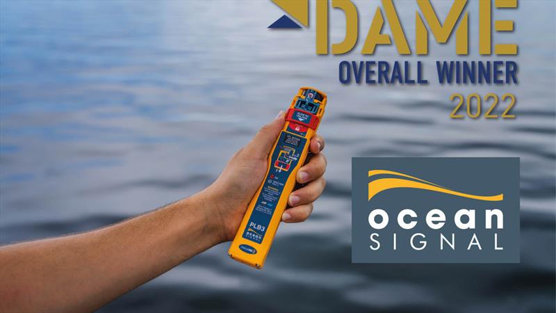 The Ocean Signal rescueME PLB3 has been announced as the DAME Design winner 2022 photo copyright Ocean Signal taken at  and featuring the Marine Industry class