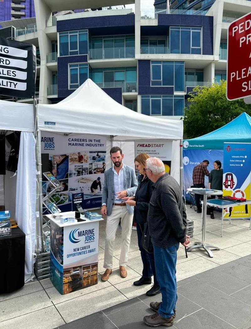 Marine Jobs Stand at Melbourne Boat Show photo copyright AIMEX taken at  and featuring the Marine Industry class