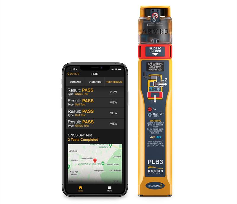 Ocean Signal rescueME PLB3 with mobile app - photo © Ocean Signal