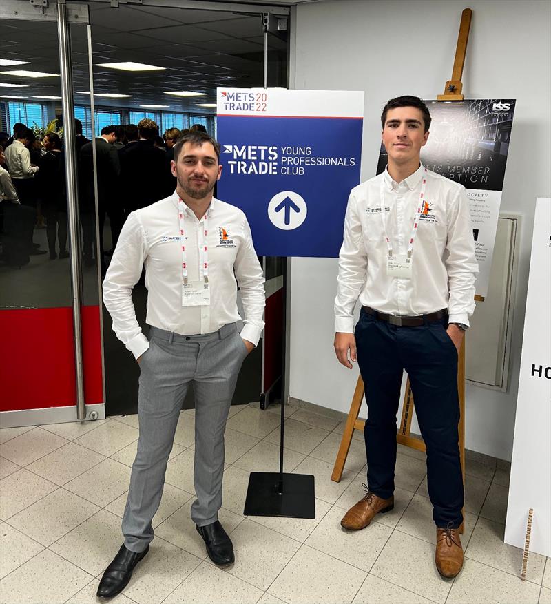 Robert Smith, Superior Jetties, 2021 Apprentice of the Year (Left) Blake Fraser, Onboard Engineering, 2022 Apprentice of the Year (Right) at the Young Professionals Club photo copyright AIMEX taken at  and featuring the Marine Industry class