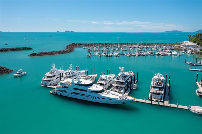 Coral Sea Marina Superyacht Berthing photo copyright Coral Sea Marina Resort taken at  and featuring the Marine Industry class