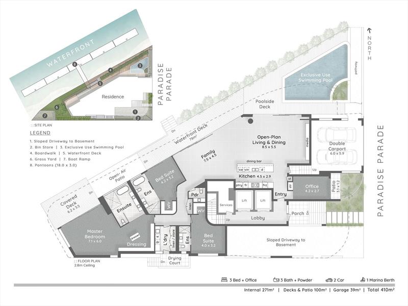Main plan - Luxury Water Front apartment photo copyright Marine Auctions taken at  and featuring the Marine Industry class