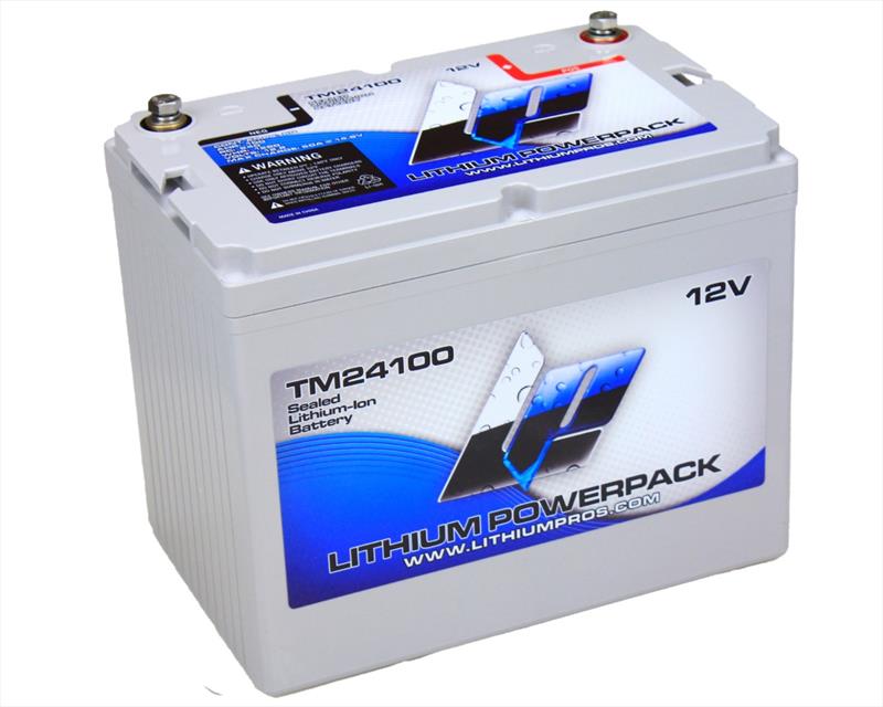 Lithium Pros® newest addition to Trolling Motor Series: The TM24100 12.8V 100ah Lithium Ion Battery photo copyright Lithium Pros® taken at  and featuring the Marine Industry class