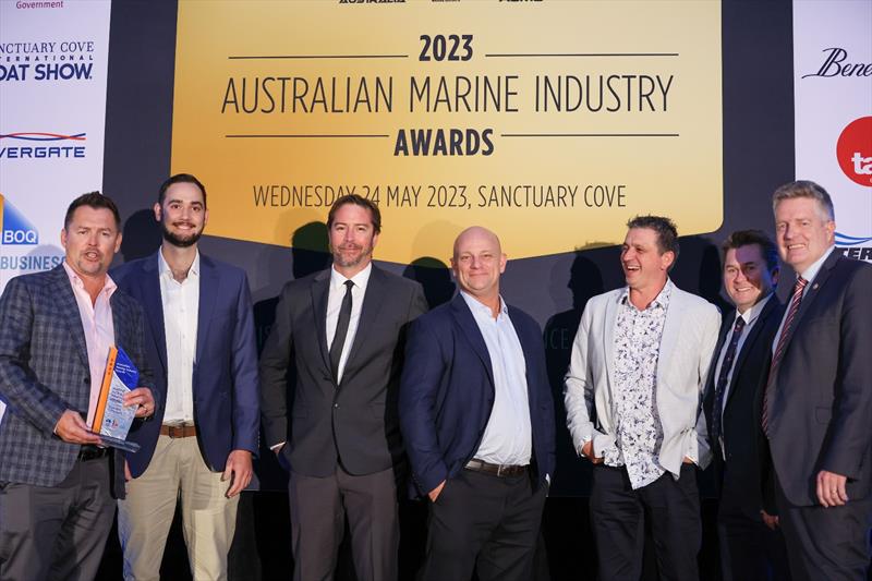 'Australian Marine Industry Innovation Award.' Presented by the City of Gold Coast and awarded to Element Concepts / Carbon Game Towers International photo copyright Salty Dingo taken at  and featuring the Marine Industry class