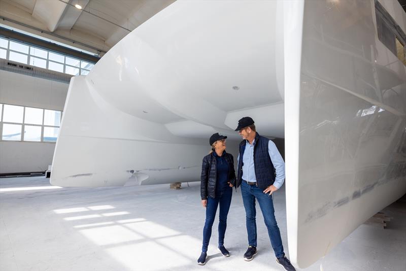 Michael and Heike Kohler - Shipyard in Fano - photo © Silent Yachts