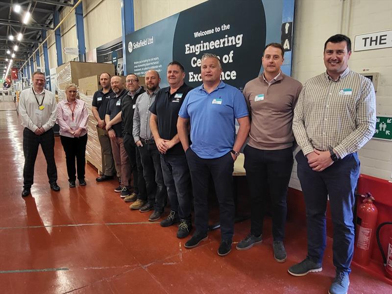 RNLI representatives from south, mid and north Wales and the north of England, who attended a knowledge-sharing visit with Sellafield's Engineering Centre of Excellence at Cleator Moor, Cumbria, hosted by Craig Branney and Claire O'Connor photo copyright RNLI taken at  and featuring the Marine Industry class