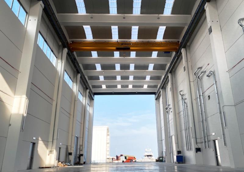 Palumbo Superyachts' new shed in Ancona - photo © Palumbo Superyachts