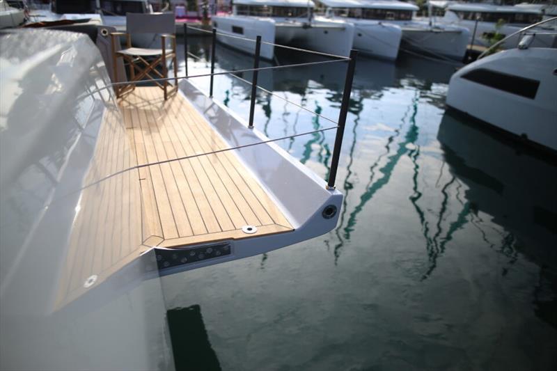 Tilting Bulwarks and Balcony - photo © Noval Yacht