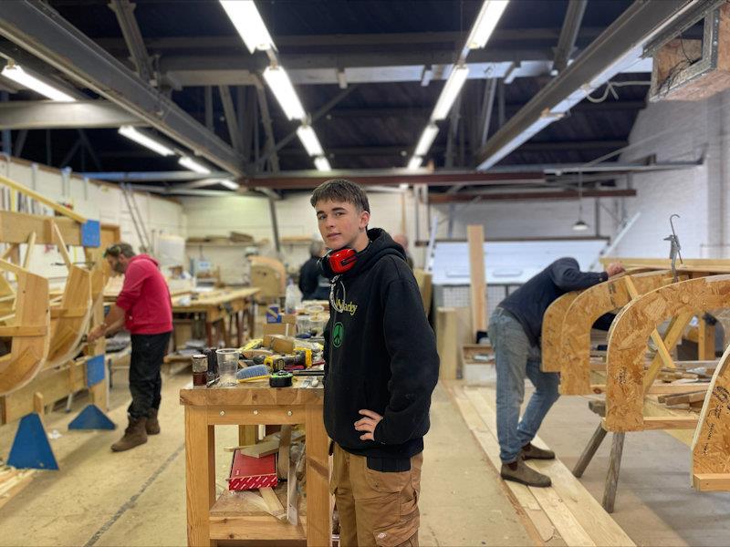 Ailin Brickhill at the world-renowned Boat Building Academy in Dorset photo copyright BBA taken at  and featuring the Marine Industry class