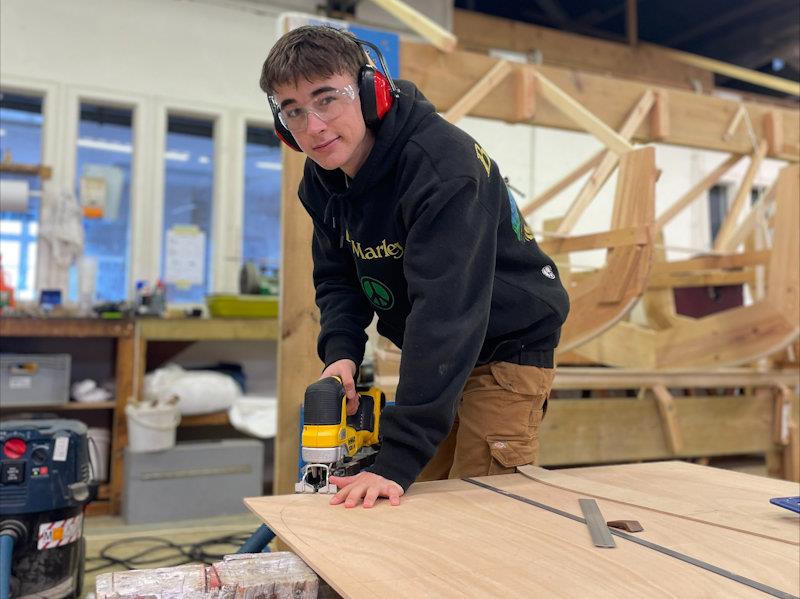 Ailin Brickhill at the world-renowned Boat Building Academy in Dorset photo copyright BBA taken at  and featuring the Marine Industry class