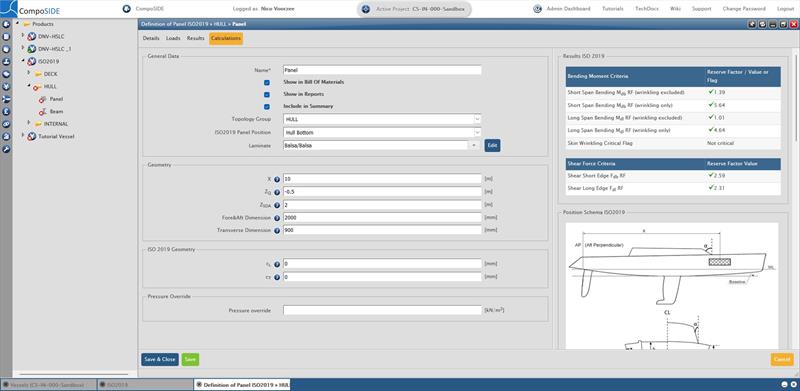 CompoSIDE's Yacht Designer marine scantling tool - photo © CompoSIDE