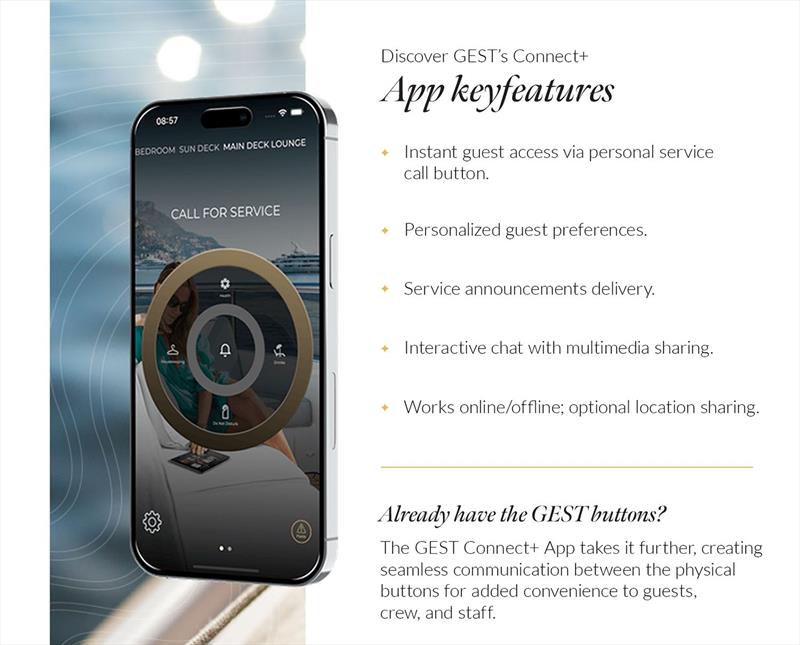 GEST Connect App - photo © YachtCloud