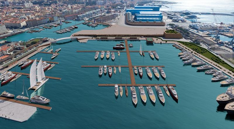 Azimut|Benetti Group and D-Marin begin construction of Livorno Marina photo copyright Azimut|Benetti Group taken at  and featuring the Marine Industry class