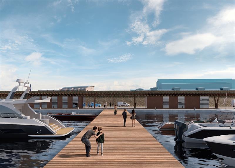 Azimut|Benetti Group and D-Marin begin construction of Livorno Marina photo copyright Azimut|Benetti Group taken at  and featuring the Marine Industry class