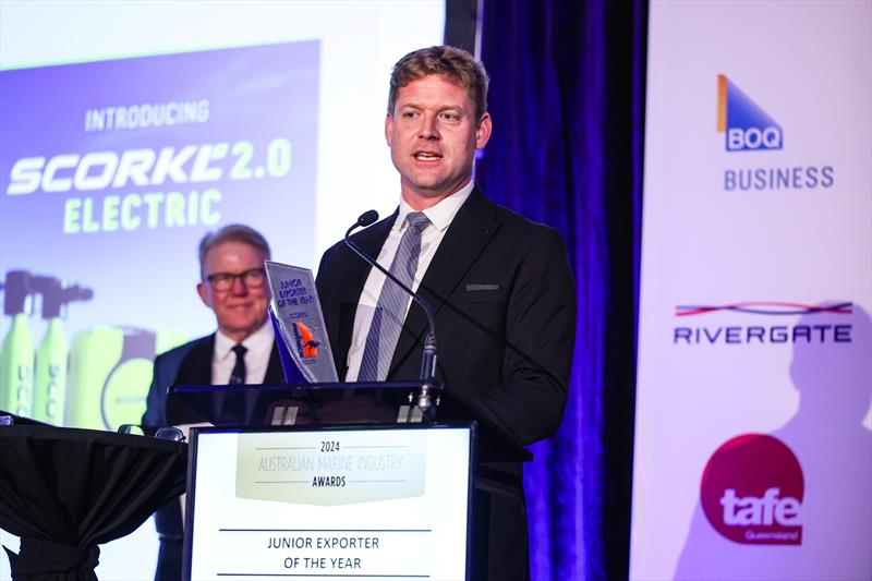 2024 Australian Marine Junior Exporter of the Year Award – presented to David Hallamore, CEO & Founder, SCORKL - photo © Salty Dingo