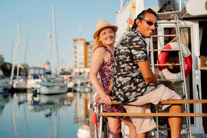 Couple enjoying flexi-berthing - Portland Marina - photo © boatfolk
