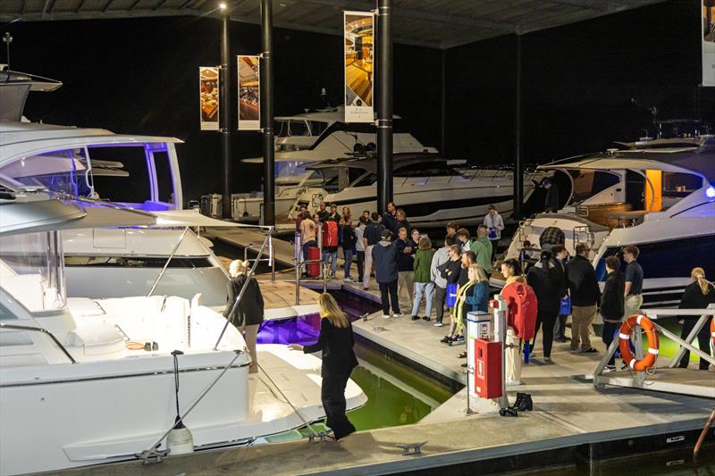 More than 400 people have already attended the 2024 Riviera Information Evening presentation and tours at the company's Gold Coast facility - photo © Riviera Studio