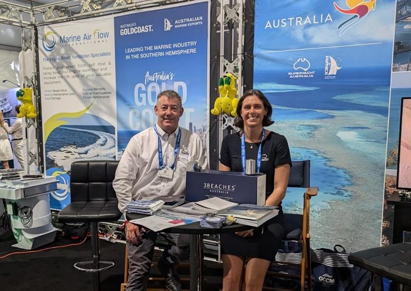 Superyacht Australian Stand - David Good CEO and Maddie Spencer - 2024 Fort Lauderdale International Boat Show - photo © AIMEX
