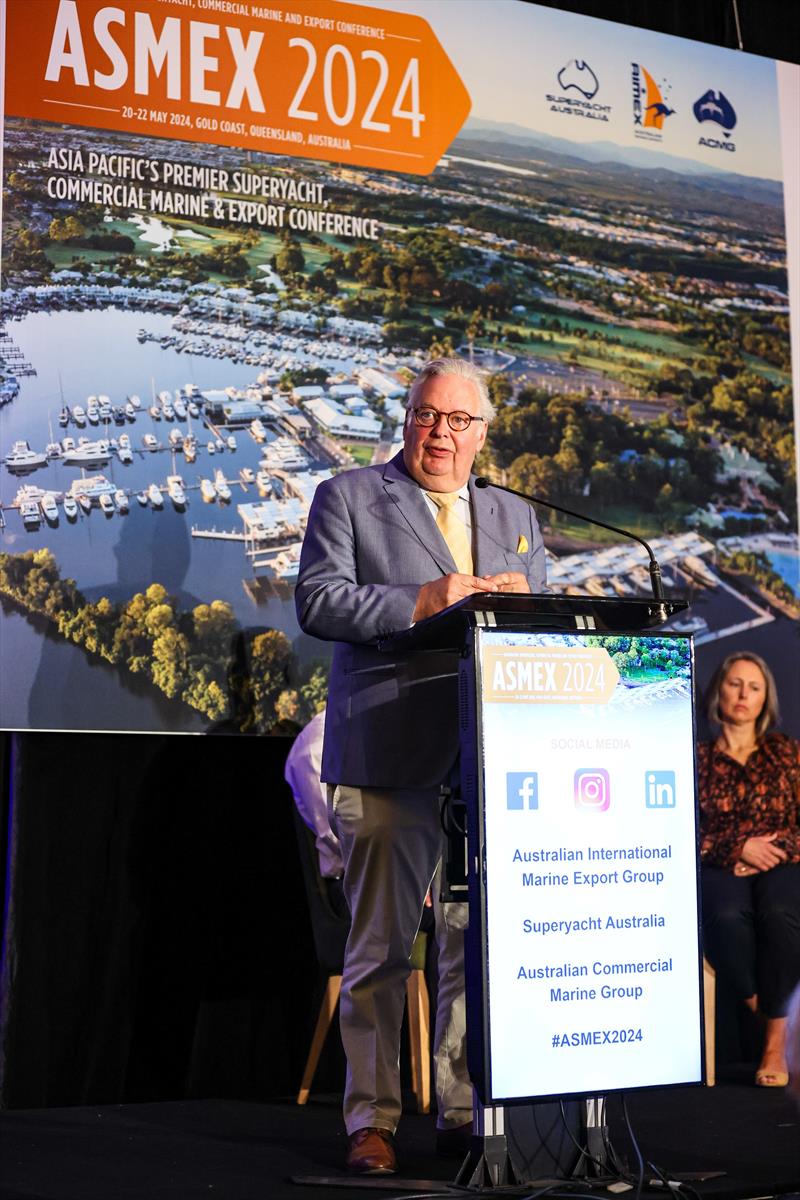 2024 International Keynote Speaker - Theo Hooning, Secretary General, Superyacht Builders Association - photo © AIMEX
