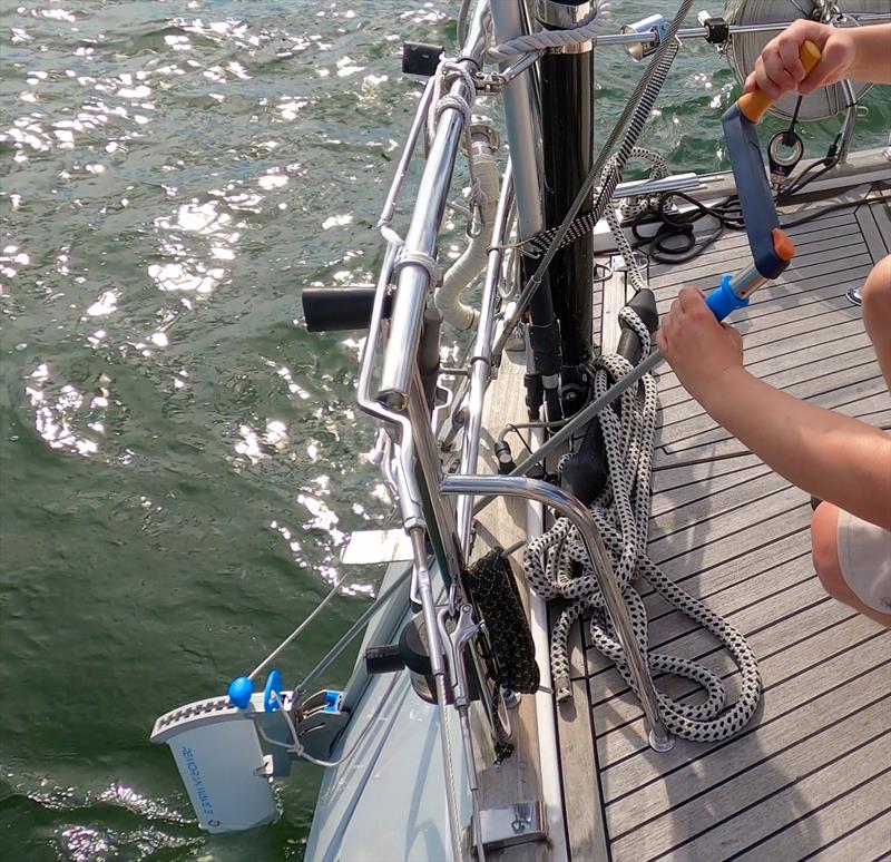 EasyLift with winch handle - photo © Advance Yacht Systems