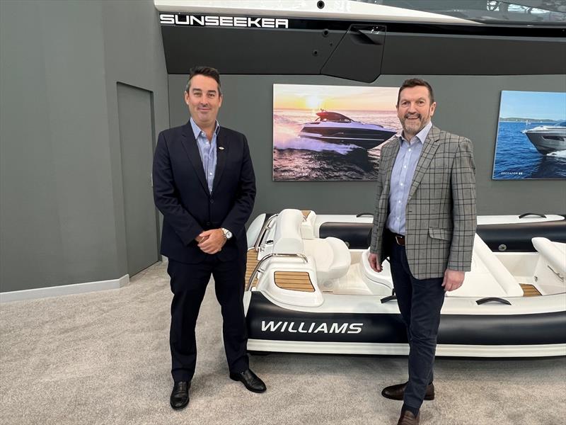 Adam Waters, Managing Director, APAC, DCH Marine (left) & Paul Roberts, Sales Manager, Williams Jet Tenders (right) - photo © Williams Jet Tenders