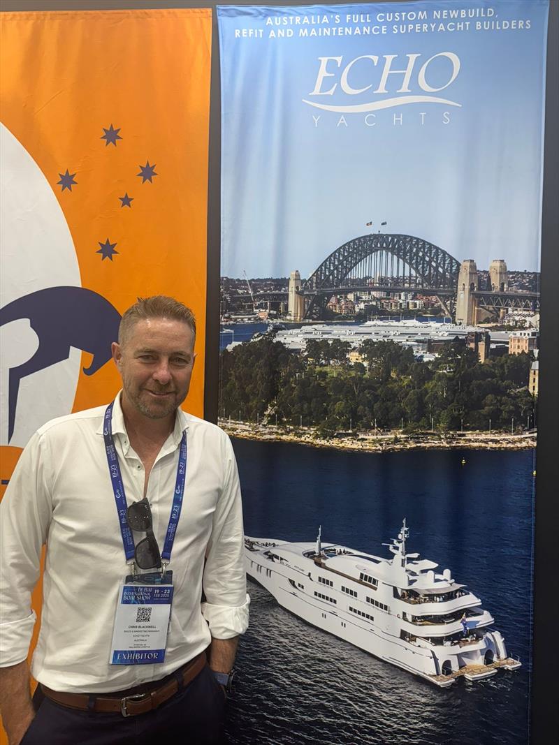 Chris Blackwell, Echo Yachts stand - photo © AIMEX
